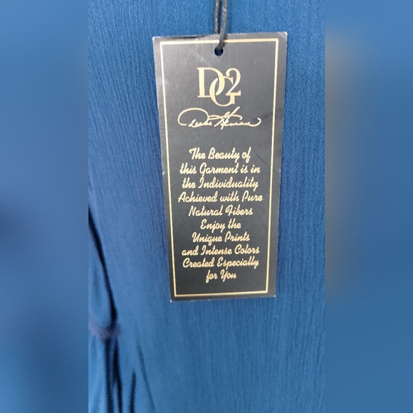 DG2 Navy Women boho blouse Top - Picture 4 of 4